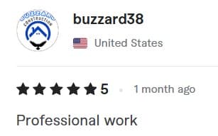 Verified customer review