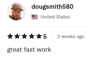 Verified customer review