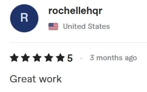 Verified customer review
